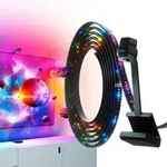 Nanoleaf 4d Screen Mirror + Led Light Strip Kit Rgbw 65"/165cm In Schwarz 28,8w