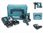 Makita - Dhr 183 Rgj Akku Bohrhammer 18 V 1,7 J Sds Plus Brushless + 2x Akku 6,0 Ah +