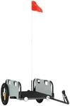 Fahrradanh&auml;nger Grau Oxford-gewebe Und Eisen Vidaxl