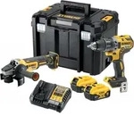 Dewalt - Werkzeuge - 18v Akku-bohrschrauber Und Winkelschleifer Set, 2x 5,0 Ah Xr