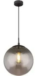 H&auml;ngeleuchte - Blama - Schwarz - Glas Rauchglas - &Oslash; 30cm - Globo