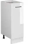 Apothekerschrank R-line, Wei&szlig; Hochglanz, 30 Cm Ohne Arbeitsplatte, Vicco