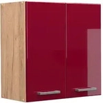 H&auml;ngeschrank R-line, Bordeaux Hochglanz, 60 Cm, Vicco