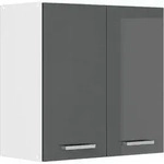 H&auml;ngeschrank R-line, Anthrazit Hochglanz, 60 Cm Vicco