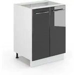 Vicco - K&uuml;chenschr&auml;nke Fame-line, Anthrazit Hochglanz, 60 Cm Ohne Arbeitsplatte