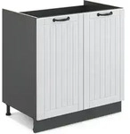 Vicco - K&uuml;chenschr&auml;nke Fame-line, Wei&szlig; Landhaus, 80 Cm Ohne Arbeitsplatte