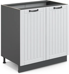 K&uuml;chenschr&auml;nke Fame-line, Wei&szlig; Landhaus, 80 Cm Mit Regal, Ohne Arbeitsplatte Vicco
