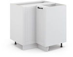 Vicco - Eckunterschrank Fame-line, Wei&szlig; Landhaus, 80.5 Cm Ohne Arbeitsplatte