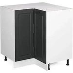 Eckunterschrank R-line, Anthrazit Landhaus, 75.6 Cm Ohne Arbeitsplatte, Vicco