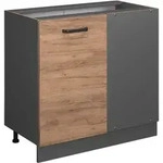 Eckunterschrank R-line, Goldkraft Eiche, 86 Cm Ohne Arbeitsplatte Vicco
