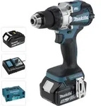 Makita Dhp 489 Rtj Akku Schlagbohrschrauber 18 V 73 Nm Brushless + 2x Akku 5,0 Ah +