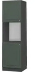 Vicco - Herdumbauschrank Fame-line, Gr&uuml;n-gold Landhaus, 60 Cm Offen