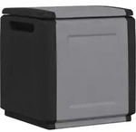 Garten-aufbewahrungsbox 54x53x57 Cm 130 L Dunkelgrau Schwarz Vidaxl