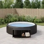 Outdoor-regale 2 Stk. Schwarz Poly Rattan - Vidaxl