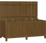 Gartentruhe Honigbraun 147x68x64 Cm Massivholz Kiefer - Vidaxl