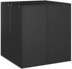 Vidaxl Garden Cushion Box Pe Rattan 100x97,5x104 Cm Black