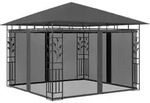 Pavillon Mit Moskitonetz 3x3x2,73 M Anthrazit 180 G/m2 - Vidaxl