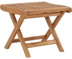 Klappbarer Fu&szlig;hocker 46,5&times;49&times;41,5 Cm Massivholz Teak Vidaxl