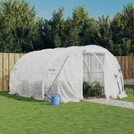 Gew&auml;chshaus Mit Stahlrahmen Wei&szlig; 12 M2 4x3x2 M - Vidaxl