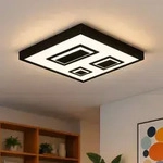 Briloner Led Panel Pac Schwarz-wei&szlig; 42,3 X 42,3 Cm Mit Backlight Warmwei&szlig;