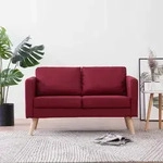 2-sitzer-sofa Stoff Weinrot Vidaxl