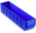 456540 Sichtlagerkasten Regal-industriebox Gr. 400s (l X B X H) 400 X 91 X 81 Mm Blau