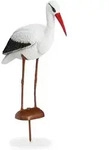 Gartenfigur Storch, Garten Dekofigur, Fischreiher Schutz, Klapperstorch Geburt, Hbt