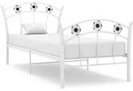Einzelbett Mit Fu&szlig;ball-design Wei&szlig; Metall 90x200 Cm Vidaxl