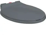 Vidaxl - Toilettensitz Mit Absenkautomatik Quick-release Grau Oval Grau