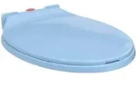Toilettensitz Mit Absenkautomatik Quick-release Blau Oval Vidaxl