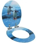 Vidaxl - Toilettensitz Mit Soft-close-deckel Mdf Pinguin-design