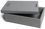 Climapor - Thermobox Transportbox 16,5 L Grau Isolierbox K&uuml;hlbox Warmhaltebox