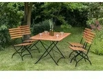 Schlossgarten Set 5tlg 4 Sessel Tisch 120x80cm