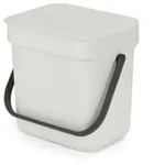 Brabantia - Sort & Go - Komposteimer F&uuml;r Die K&uuml;che, Kleine Gr&ouml;&szlig;e, 3 L, Hellgrau