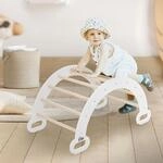Kletterbogen F&uuml;r Kinder, Wei&szlig;, Bogenwippe Aus Holz, 89x52x45,5 Cm, Baby & Kleinkind