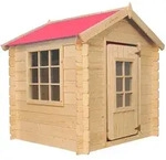 Kinderspielhaus Aus Holz -spielhaus Im Freien F&uuml;r Kinder (ohne Boden) - 111x114xh121