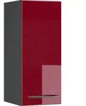 Vicco - K&uuml;chenschr&auml;nke Fame-line, Bordeaux Hochglanz, 30 Cm