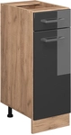 Vicco - K&uuml;chenunterschrank R-line, Anthrazit Hochglanz, 30 Cm Ohne Arbeitsplatte