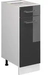 K&uuml;chenunterschrank R-line, Anthrazit Hochglanz, 30 Cm Ohne Arbeitsplatte, Vicco