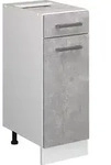 Vicco - K&uuml;chenunterschrank R-line, Beton, 30 Cm Ohne Arbeitsplatte