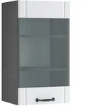 Vicco - K&uuml;chenglasschrank Fame-line, Wei&szlig; Landhaus, 40 Cm