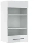 Vicco - K&uuml;chenglasschrank Fame-line, Wei&szlig; Hochglanz, 40 Cm