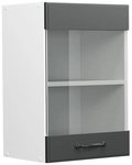 K&uuml;chenglasschrank R-line, Anthrazit Landhaus, 40 Cm, Vicco