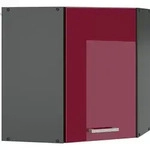 Vicco - Eckh&auml;ngeschrank R-line, Bordeaux Hochglanz, 57 Cm