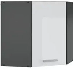 Eckh&auml;ngeschrank R-line, Wei&szlig; Hochglanz, 57 Cm, Vicco