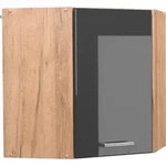 Eckh&auml;ngeschrank R-line, Anthrazit Hochglanz, 57 Cm, Vicco