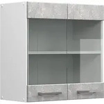 Vicco - K&uuml;chenglasschrank R-line, Beton, 60 Cm