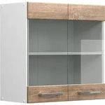 K&uuml;chenglasschrank R-line, Sonoma, 60 Cm Vicco
