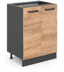 Vicco - K&uuml;chenunterschrank R-line, Goldkraft Eiche, 60 Cm Ohne Arbeitsplatte
