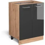 Vicco - K&uuml;chenunterschrank R-line, Anthrazit Hochglanz, 60 Cm Ohne Arbeitsplatte